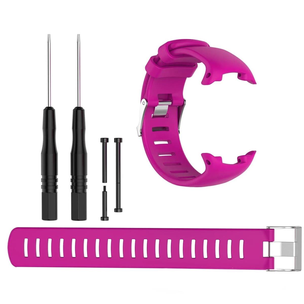 Suunto D4, D4i, D4i Novo, D4F Wrist Strap D4 D4i D4i Novo D4F Wrist Strap Scuba Dive Computer Watch Band + Pins Pink