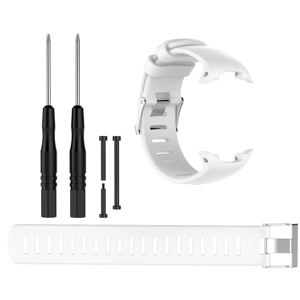 Suunto D4, D4i, D4i Novo, D4F Wrist Strap D4 D4i D4i Novo D4F Wrist Strap Scuba Dive Computer Watch Band + Pins White