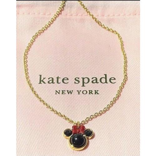 Kate Spade Disney Minnie Mouse Mini Pendant Necklace Jewelry