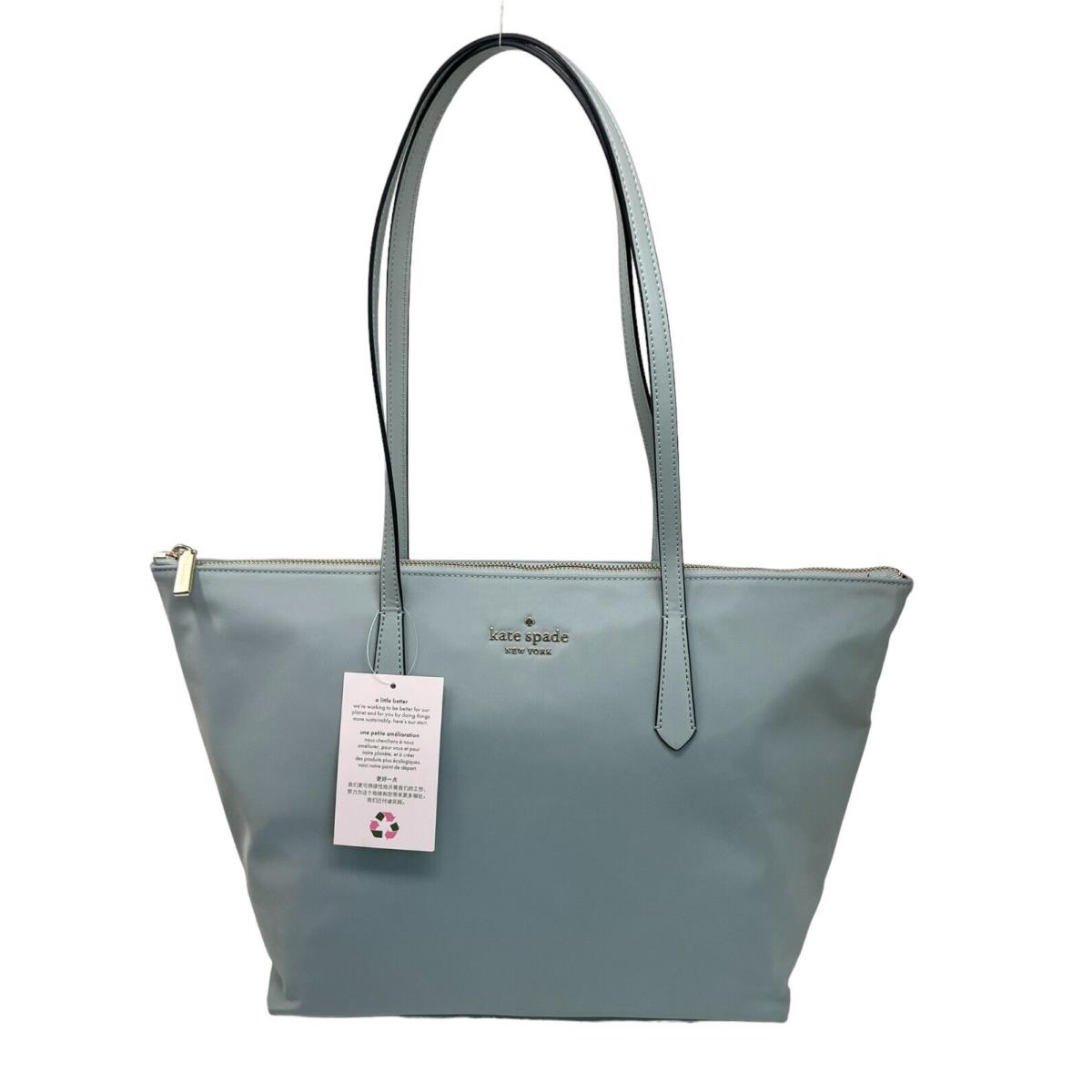 Kate Spade Kitt The Little Better Nylon Large Top Zip Avalon Mis Tote K6031 - Exterior: