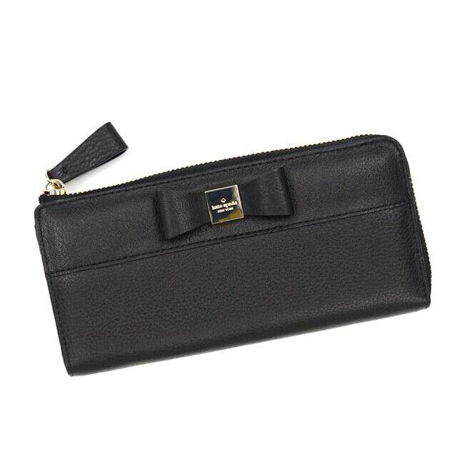 Kate Spade New York Renny Drive Nisha Zip Around Wallet - Black Bow