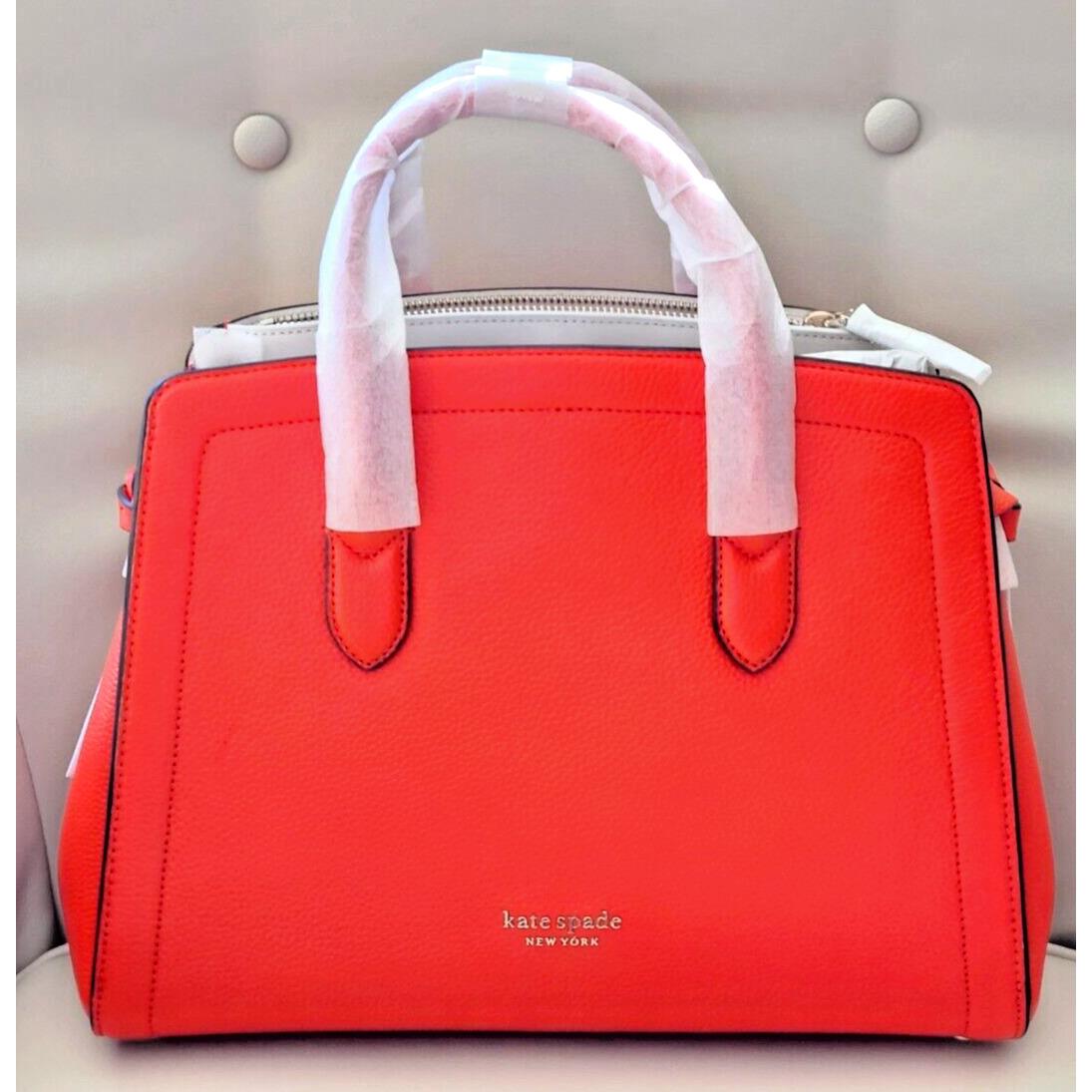 kate spade new york ICON SPAZZOLATO MINI HOBO BAG - Handbag - fiery orange/ orange - Zalando.de