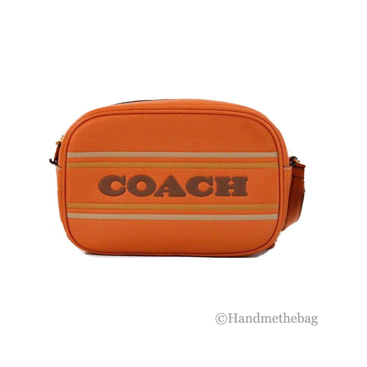 Coach CH308 Jamie Mini Canyon Logo Stripe Leather Camera Crossbody Bag