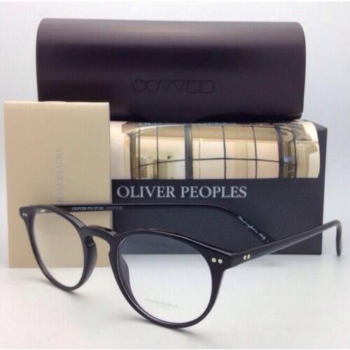 Oliver Peoples Eyeglasses Riley R BK OV 5004 1005 47-20 Black Frame w/ Demo