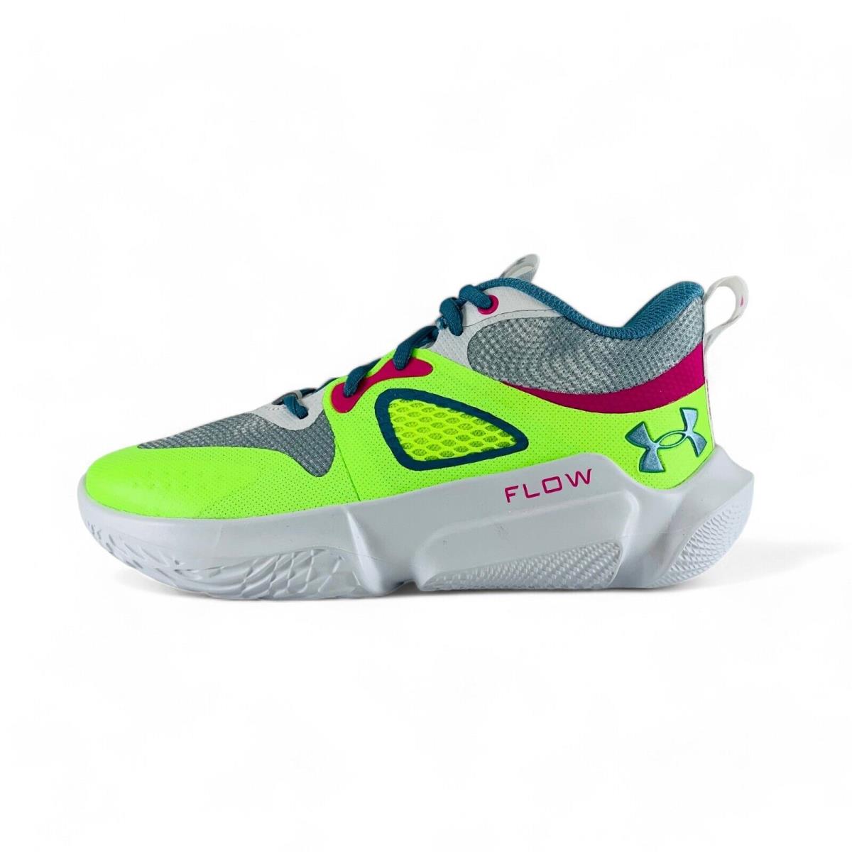 Under Armour Flow Breakthru 3 Women`s Basketball Shoes White Lime 3025603-106