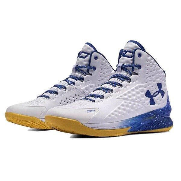 Under Armour Curry 1 Retro Dub Nation 3024397-101 Mens Basketball Shoes Sneakers