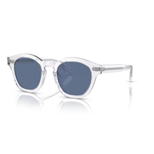 Oliver Peoples OV5382SU 110180 48 Boudreau L.a Crystal/blue Unisex Sunglasses - Frame: , Lens: Blue