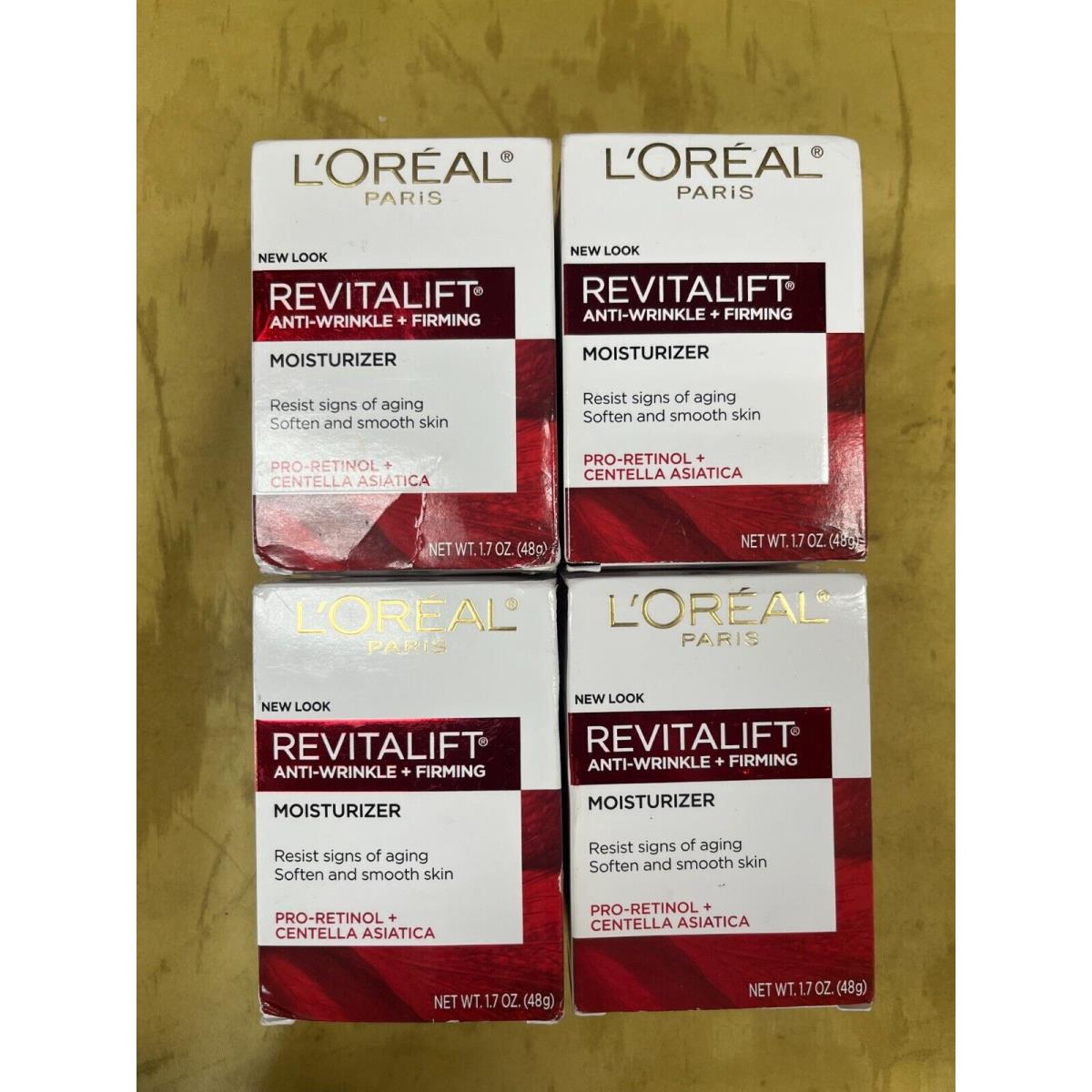 L`oréal 4 L`or al Revitalift Anti-wrinkle+ Firming Moisturizer - 1.7oz Each Box