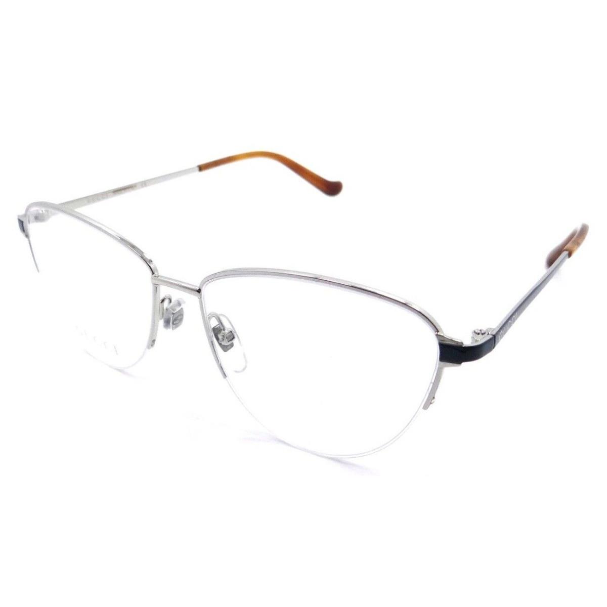 Gucci Eyeglasses Frames GG0580O 004 55-15-145 Silver / Green Made in Italy