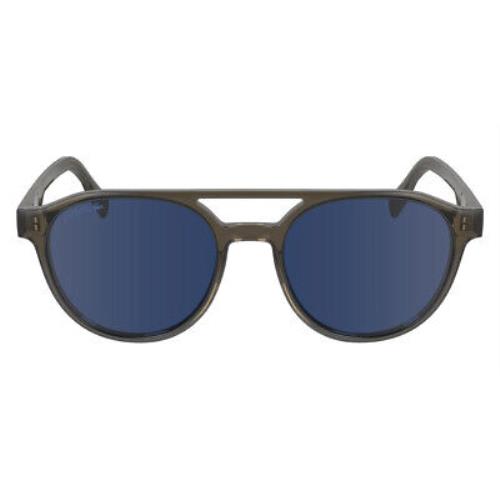 Lacoste Lac Sunglasses Men Transparent Brown 53mm