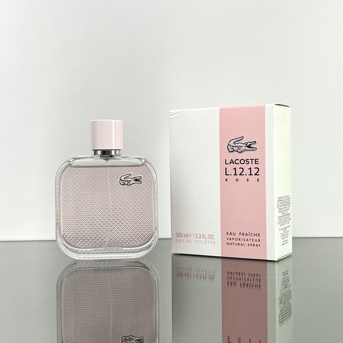 Lacoste L.12.12 Rose Eau Fraiche Women Edt 3.3oz-100ml Spray BM04