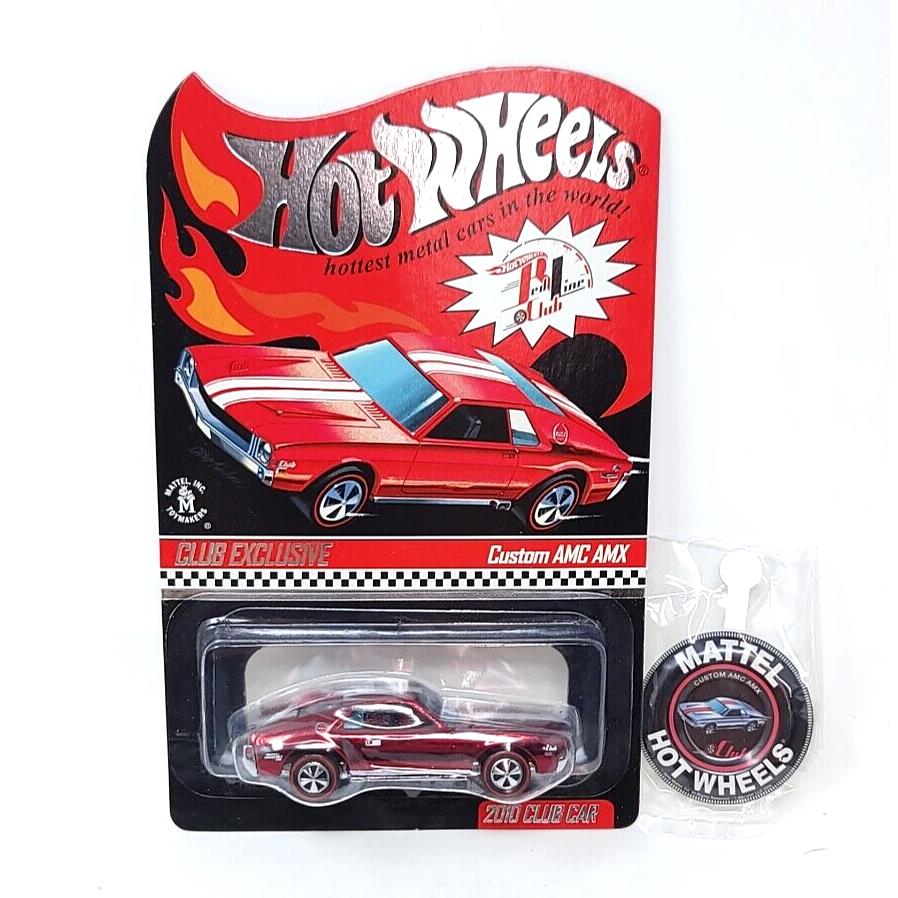 Hot Wheels Red Line Club 2010 Club Exclusive Custom Amc Amx Red 3371