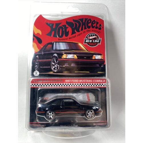 Hot Wheels Red Line Club Exclusive `93 Ford Mustang Cobra R 2023 Club Car 1:64