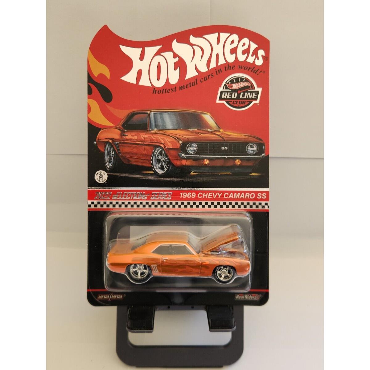 Hot Wheels Red Line Club 2022 Selections Series 1969 Chevy Camaro SS Orange K44