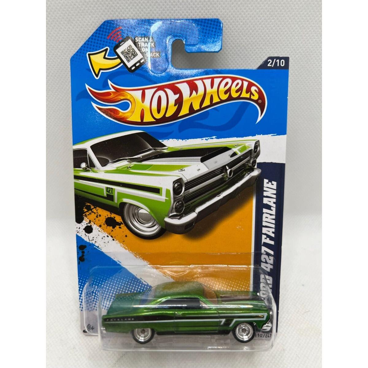 Hot Wheels Super Treasure Hunt `66 Ford 427 Fairlane Muscle Mania Green