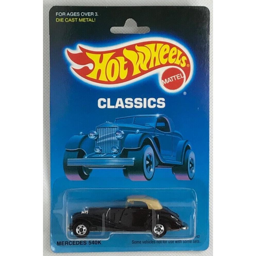 1989 Hot Wheels Classics Main Line Mercedes 540K BW Wheels 18 5142