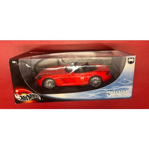 Hotwheels General Motors Dodge Viper SRT-10 Red 1:18 Diecast Car