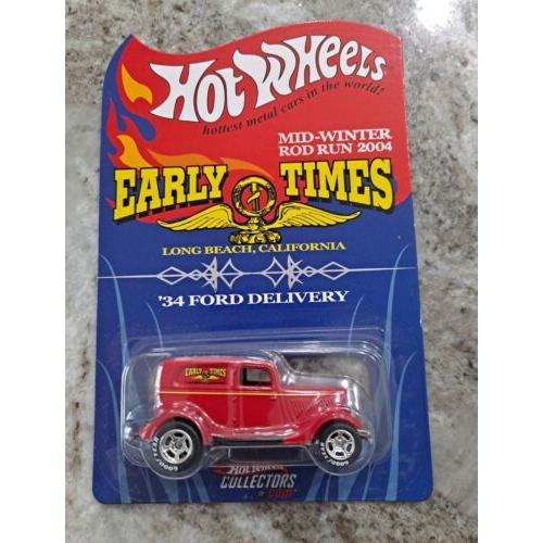 Hot Wheels Rlc Early Times `34 Ford Delivery 187/5000 Mid-winter Rod Low