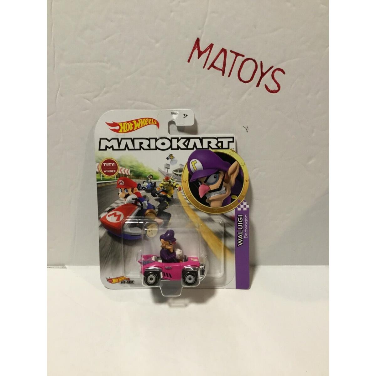 2018 Hot Wheels Mariokart Waluigi Badwagon GBG25 Toty BN Rare