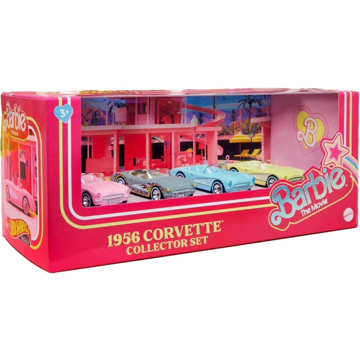Barbie: The Movie X Hot Wheels Corvette 4-Pack Official Mattel Barbie Brand