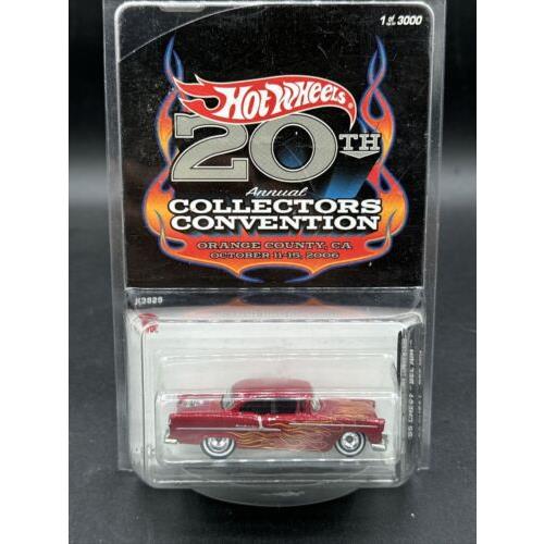 2006 Hot Wheels Red 55 Chevy Bel Air 20th Convention Orange County Ca