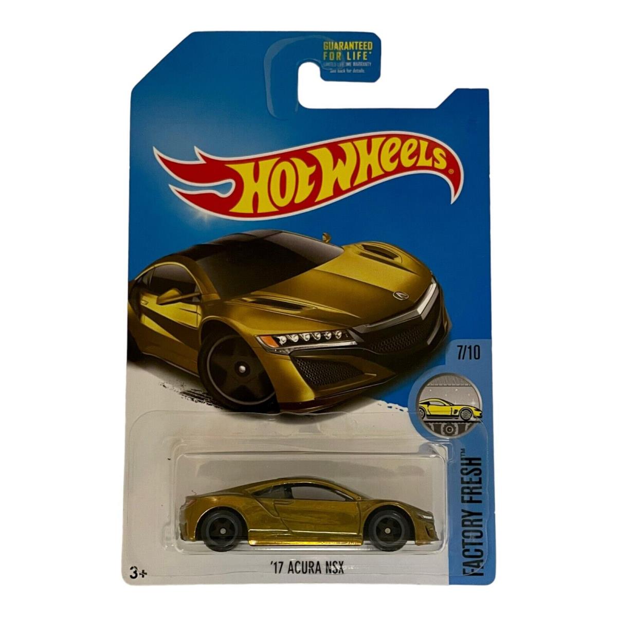 Hot Wheels Super Treasure Hunt `17 Acura Nsx Gold in Protector