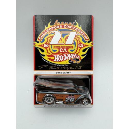 Hot Wheels 27th Convention Drag Dairy Signed By Phil Riehlman Vhtf