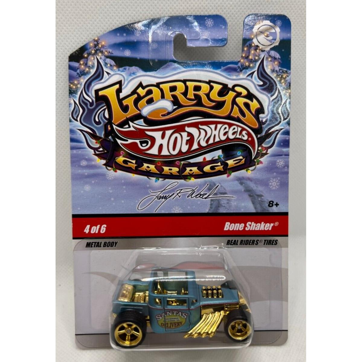 Hot Wheels Bone Shaker Larry`s Garage Holiday Santa`s Delivery Christmas Lights