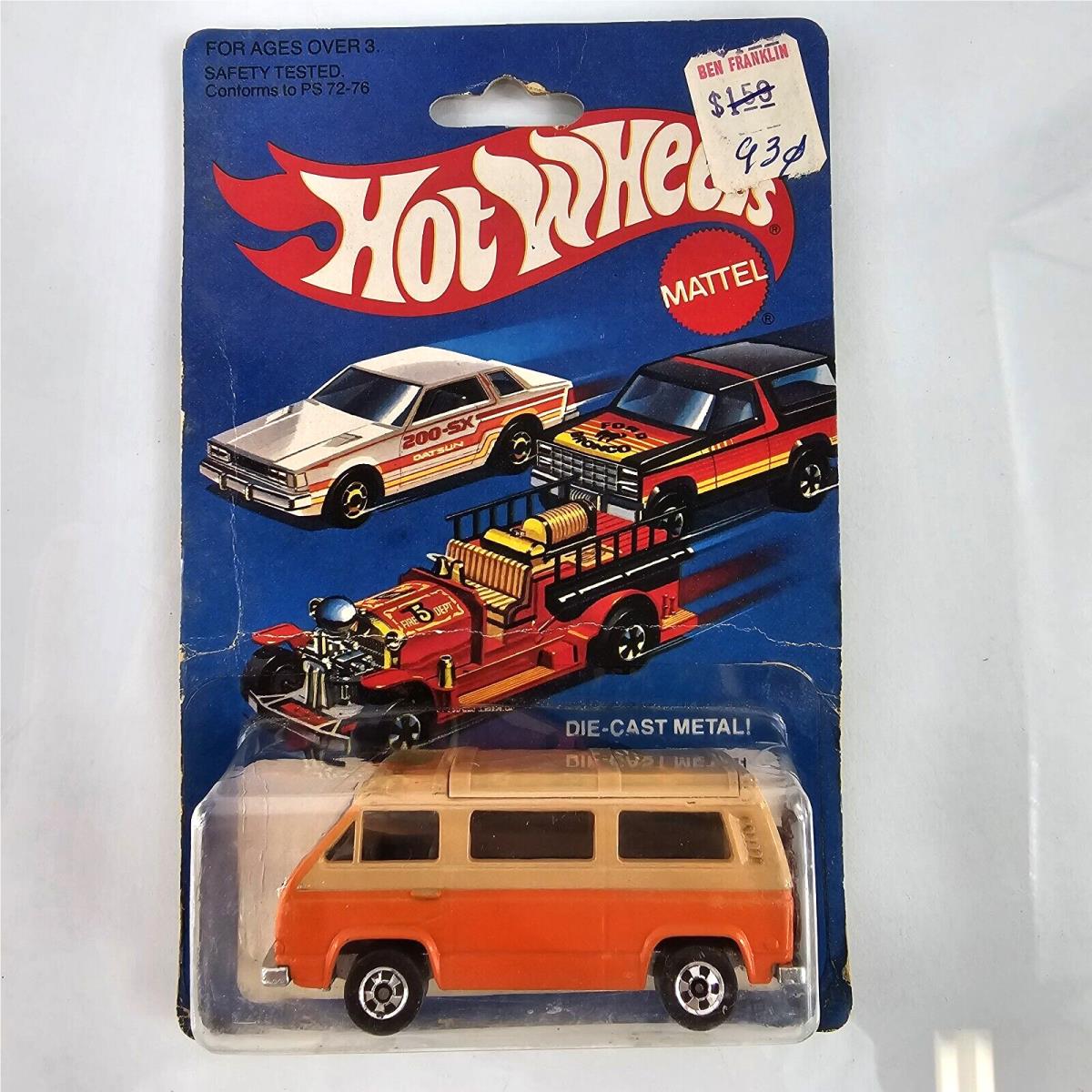 Vintage 1981 Hot Wheels Sunagon No. 3251 VW Camper Orange Mattel
