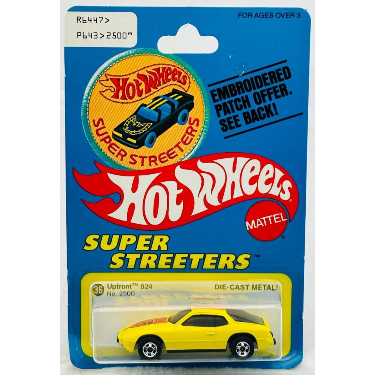 Hot Wheels Blackwall Upfront 924 Super Streeters 2500 Patch Card in Blister