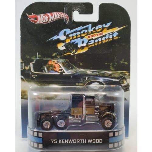 2014 Hot Wheels Retro Entertainment Kenworth W900 Smokey and The Bandit 1/64