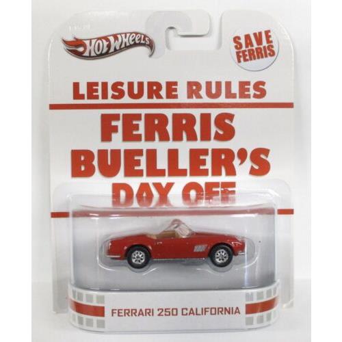 Hot Wheels Retro Ferris Bueller S Day Off Ferrari 250 California Red AR4