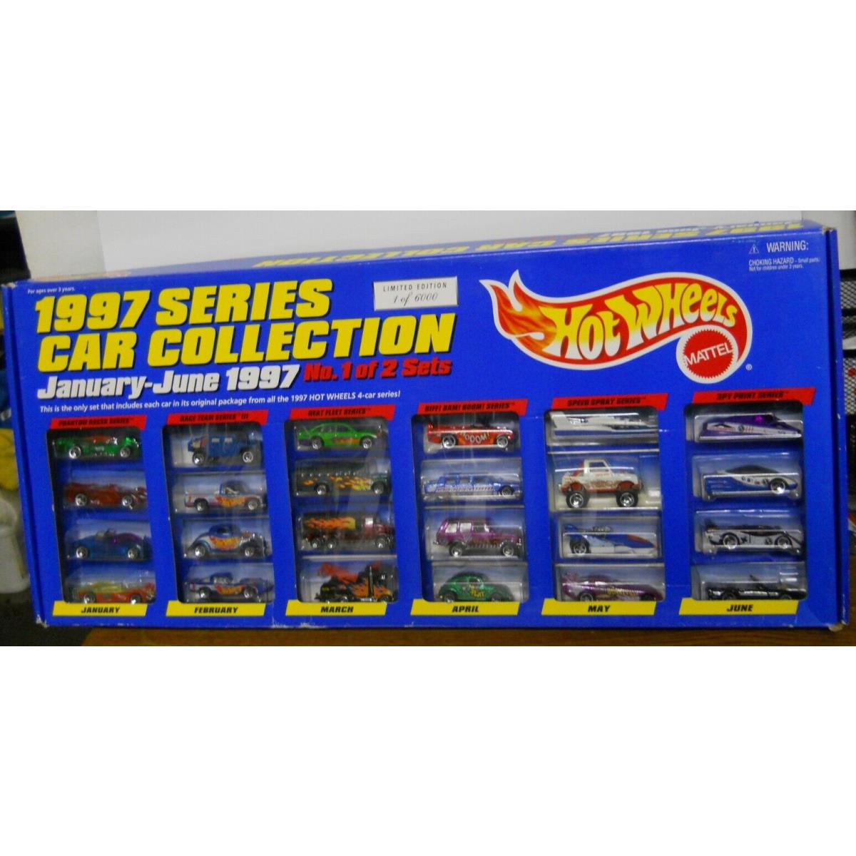 Hot Wheels 1997 Series Car Collection January - June 1997 No 1 of 2 Set