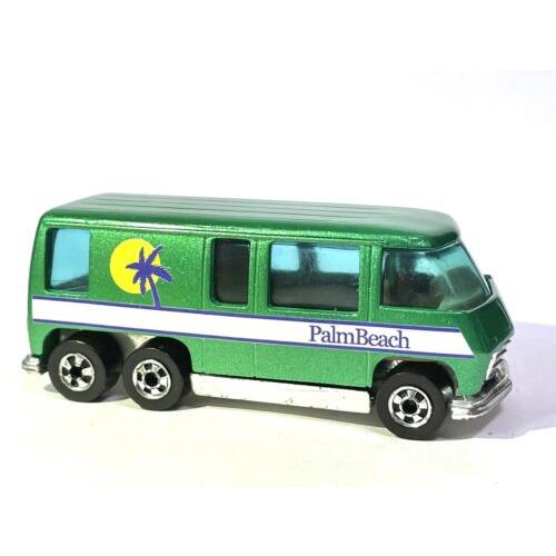 Custom Made Hot Wheels 1976 Palm Beach Gmc Motor Home HK Metallic Green