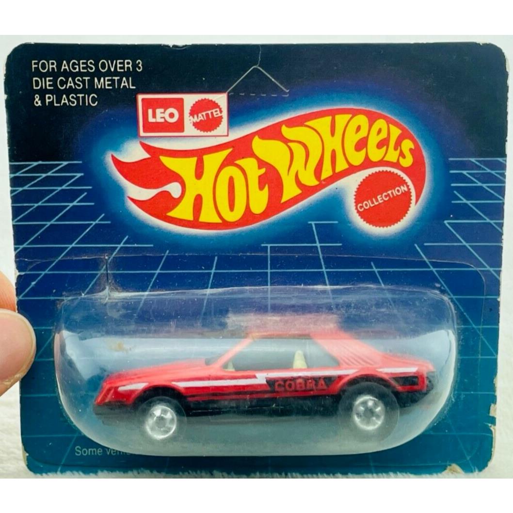 Hot Wheels Blackwall Leo India Turbo Mustang Red White Int in Blisterpack