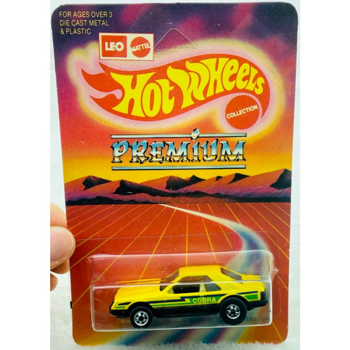 Hot Wheels Blackwall Leo India Turbo Mustang Yellow White Int in Blisterpack