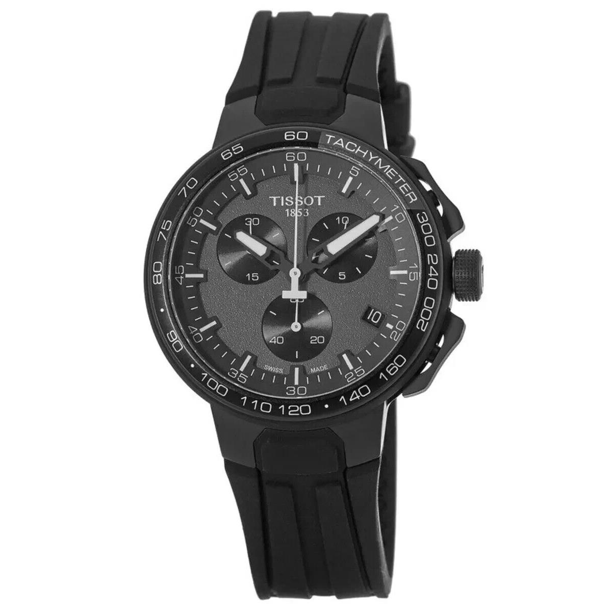 Tissot T-race Men`s All Black Chronograph Watch - T111.417.37.441.03