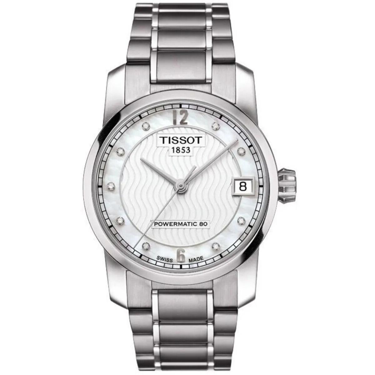 Tissot Women`s T-classic Mother of Pearl Dial Watch - T0872074411600