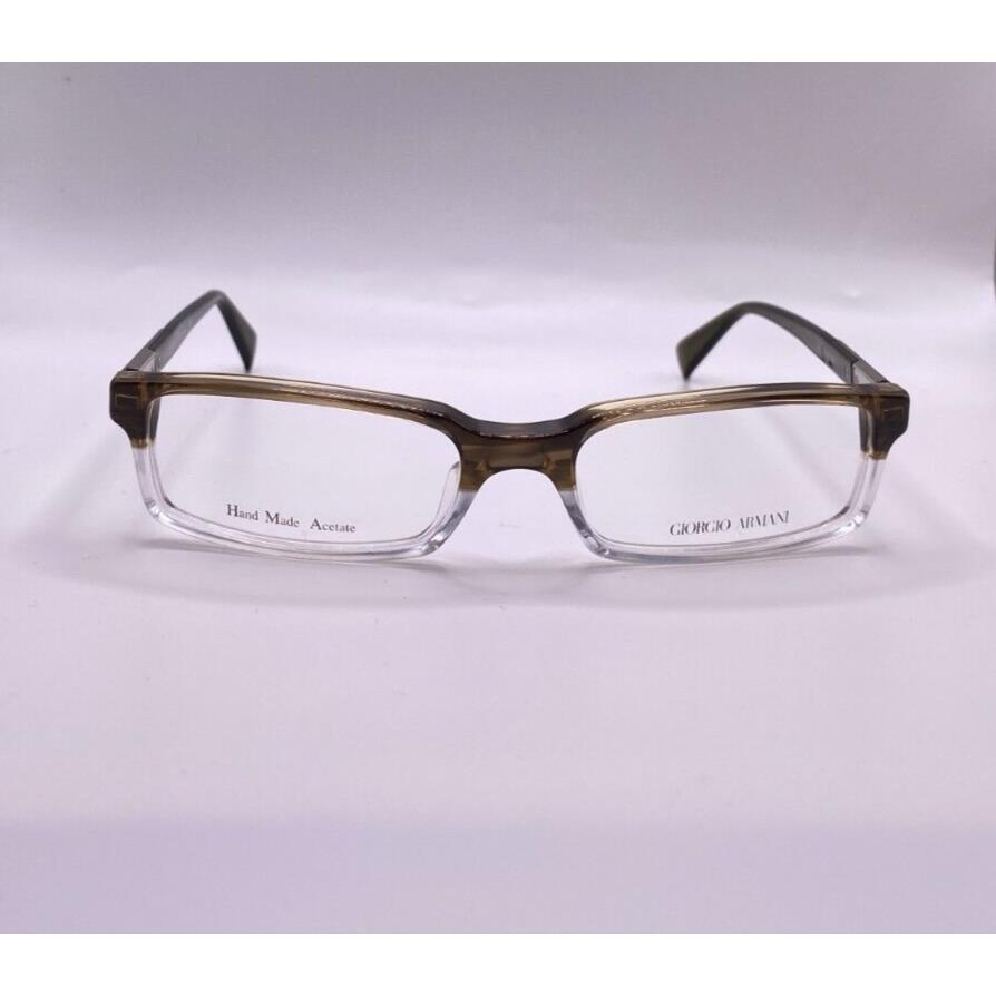 Giorgio Armani GA586 Vhd Olive Gradient Plastic Eyeglasses Frame 52-17-140 Italy