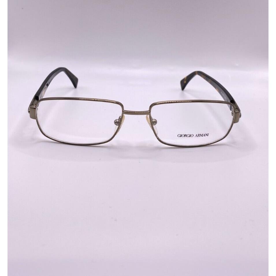 Giorgio Armani GA 714 A4O Brown Havana Metal Eyeglasses Frame 54-16-140