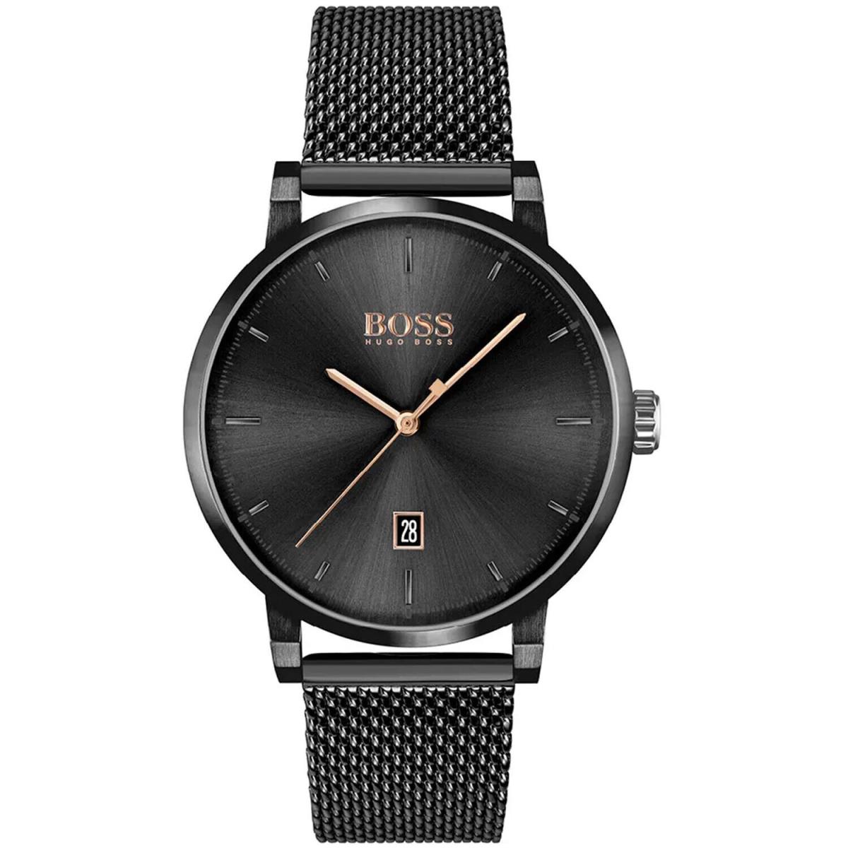 Hugo Boss Men`s Confidence Black Dial Watch - 1513810