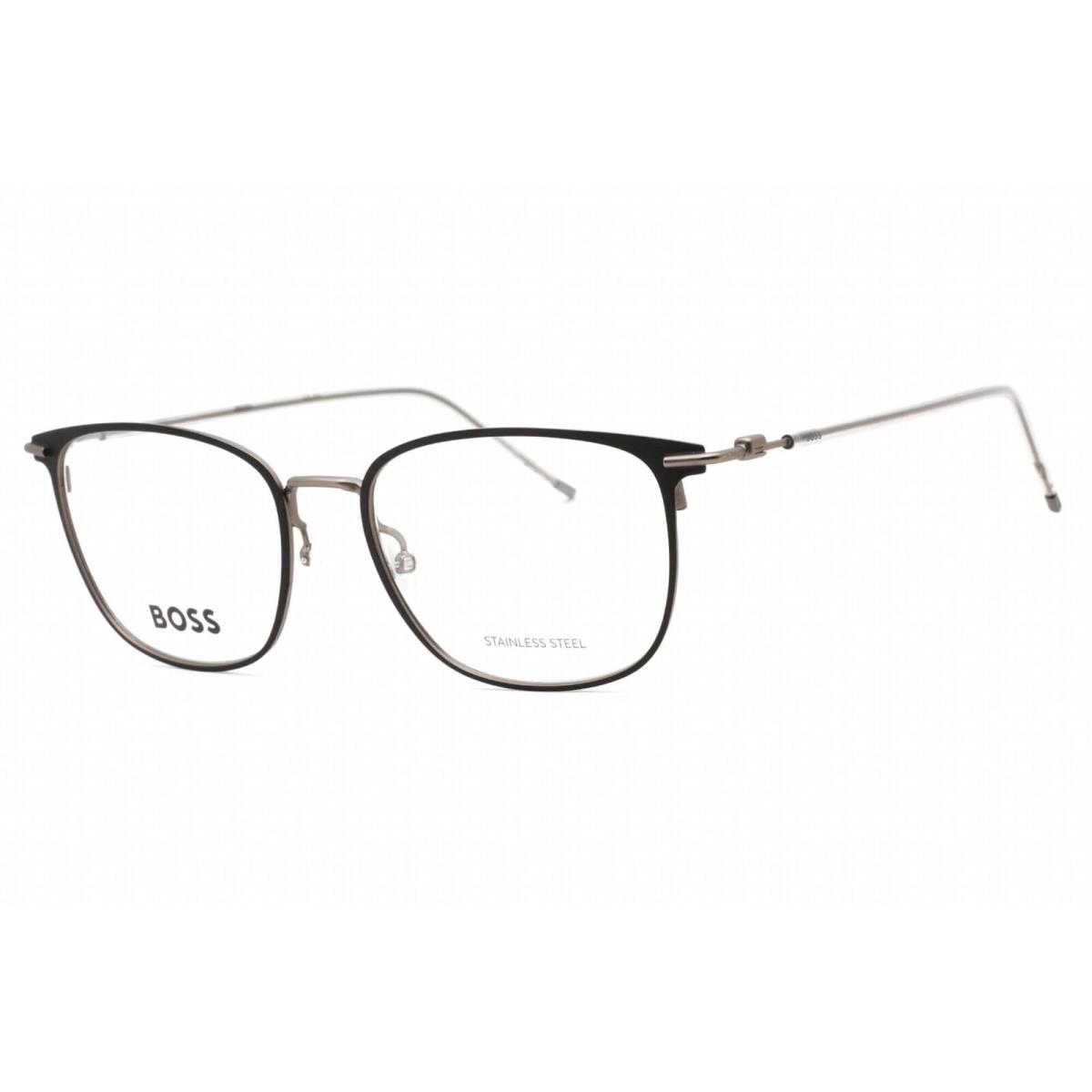 Hugo Boss Men`s Eyeglasses Matte Black Dark Ruthenium Frame Boss 1431 0RZZ 00