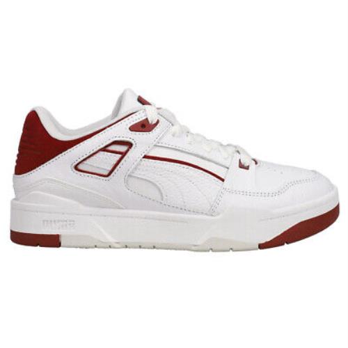 Puma Slipstream Lace Up Mens Red White Sneakers Casual Shoes 38854905