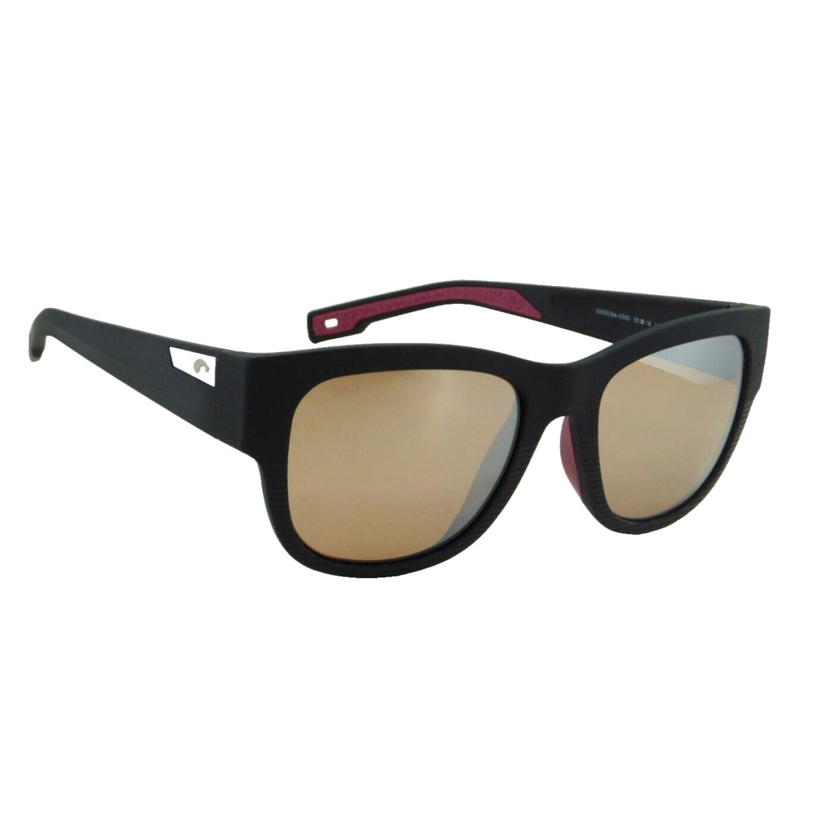Costa Del Mar Caleta Polarized Sunglasses Net Black / 580G Silver Mirror Glass