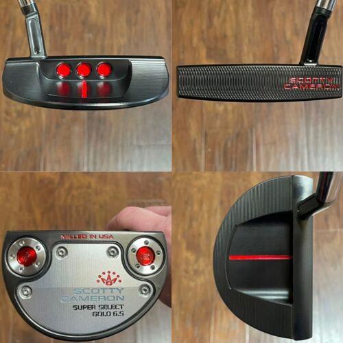 Scotty Cameron 2023 Super Select Golo 6.5 Putter - - Xtreme Dark Finish -red
