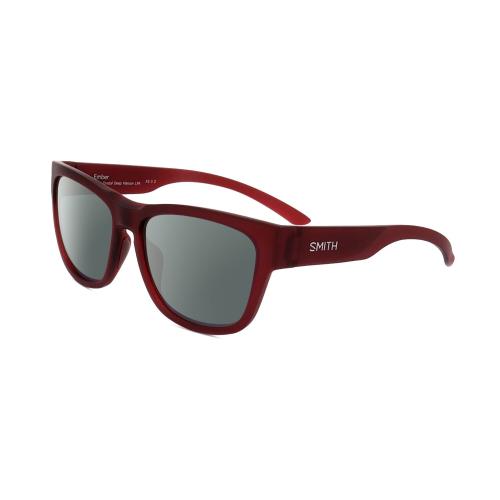 Smith Optics Ember-lpa Unisex Cateye Polarize Sunglasses Crystal Maroon Red 56mm Smoke Grey Polar