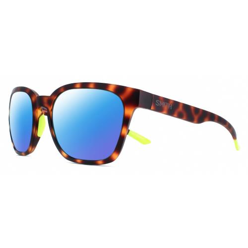 Smith Optics Founder-A84 Unisex Polarized Sunglasses Tortoise Havana Yellow 55mm Blue Mirror Polar