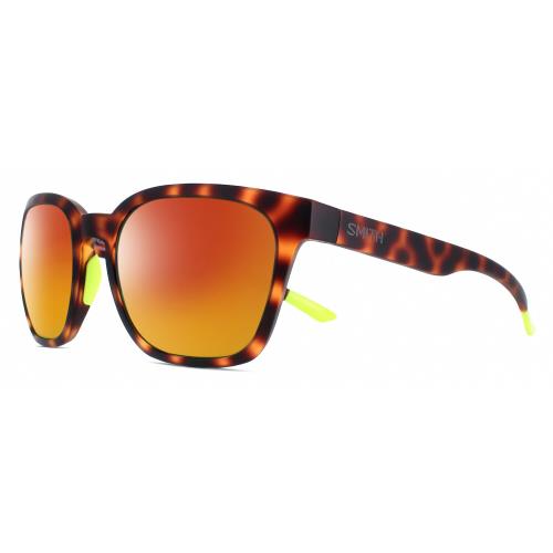 Smith Optics Founder-A84 Unisex Polarized Sunglasses Tortoise Havana Yellow 55mm Red Mirror Polar