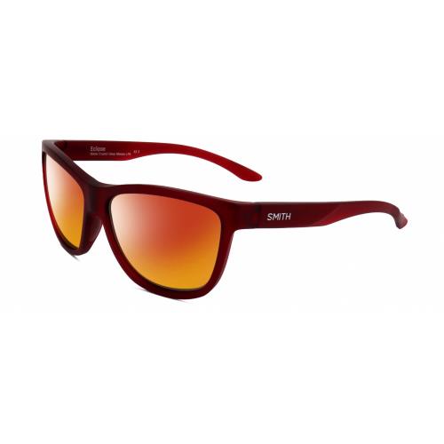 Smith Optics Eclipse Unisex Cateye Polarized Sunglass Crystal Red 58mm 4 Options Red Mirror Polar