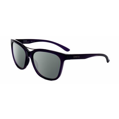 Smith Optics Cavalier-141 Cateye Polarized Sunglasses Purple Crystal Silver 55mm Smoke Grey Polar